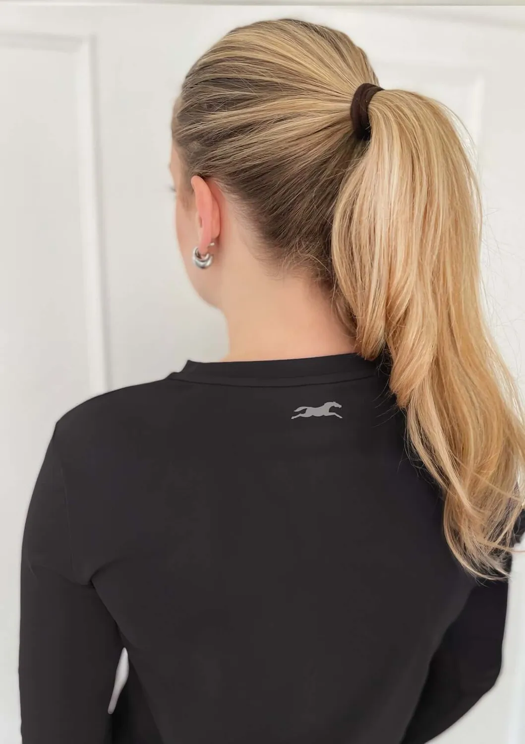 LOPE Liquid Fit langærmet funktionstop sort let