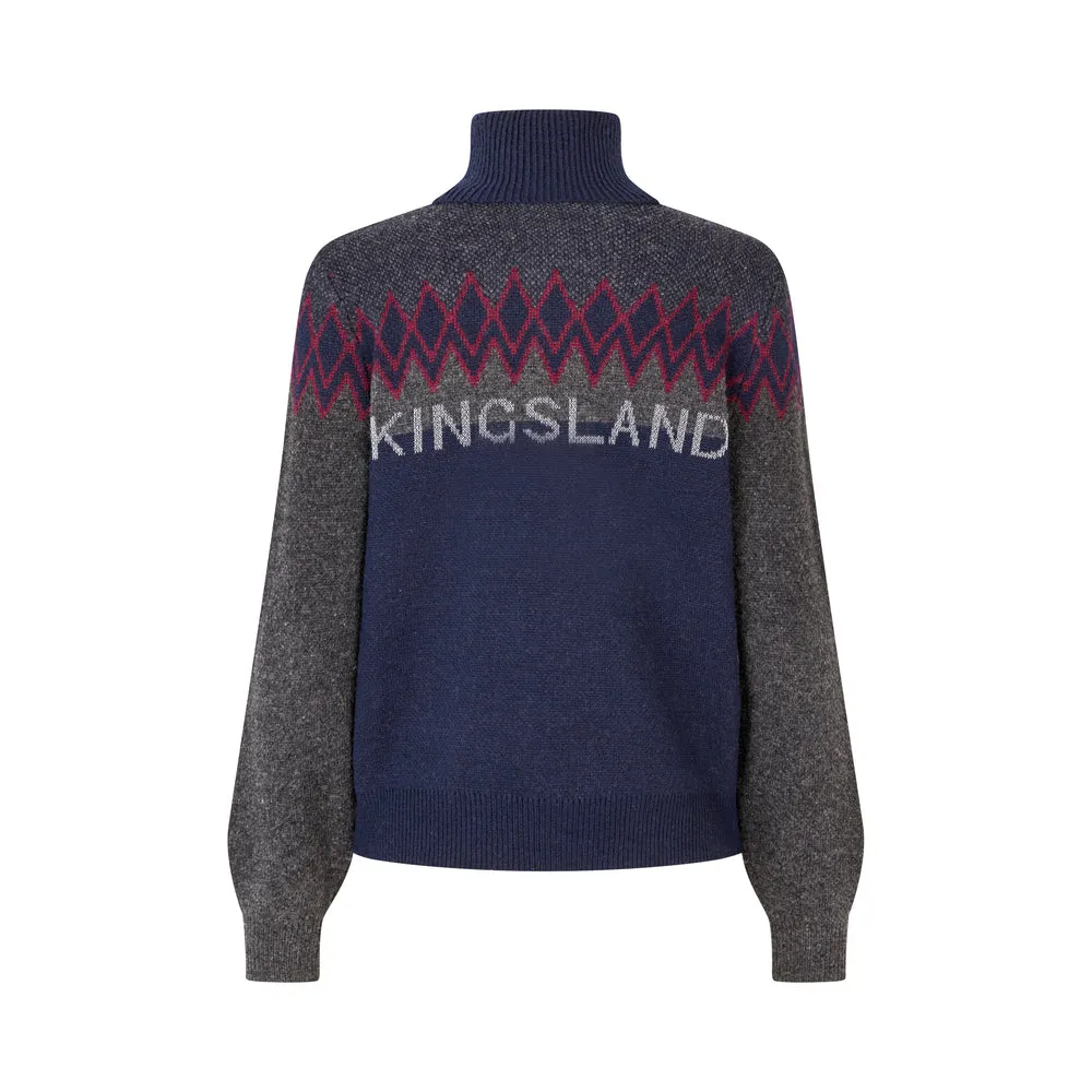 Kingsland KLMontez vinterstrik sort rullekrave dame