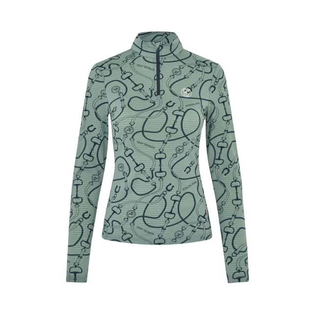 Kingsland KLLarissa træningst-shirt mesh grøn åndbar