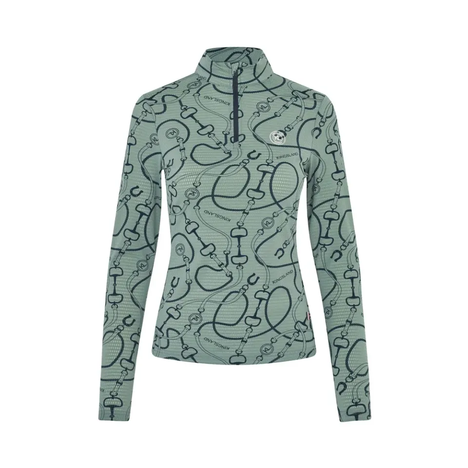 Kingsland KLLarissa træningst-shirt mesh grøn åndbar