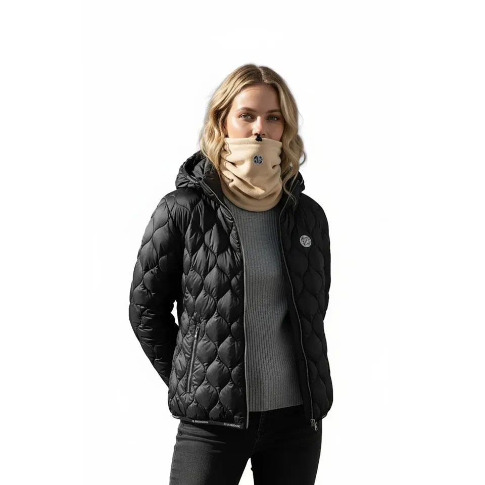 C2E Irvine halsedisse beige fleece unisex