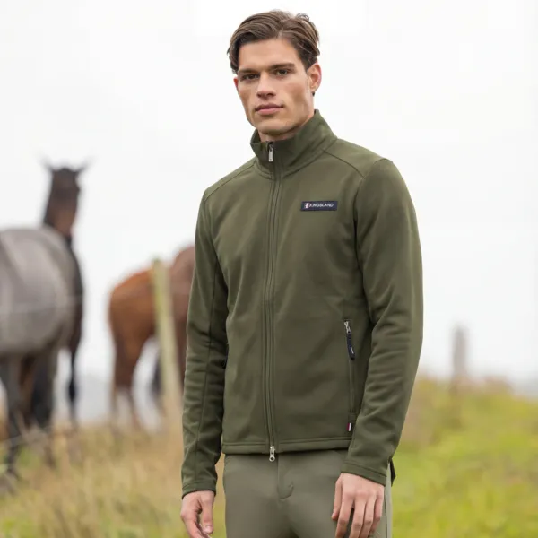 Kingsland Classic herre fleecetrøje navy isolerende