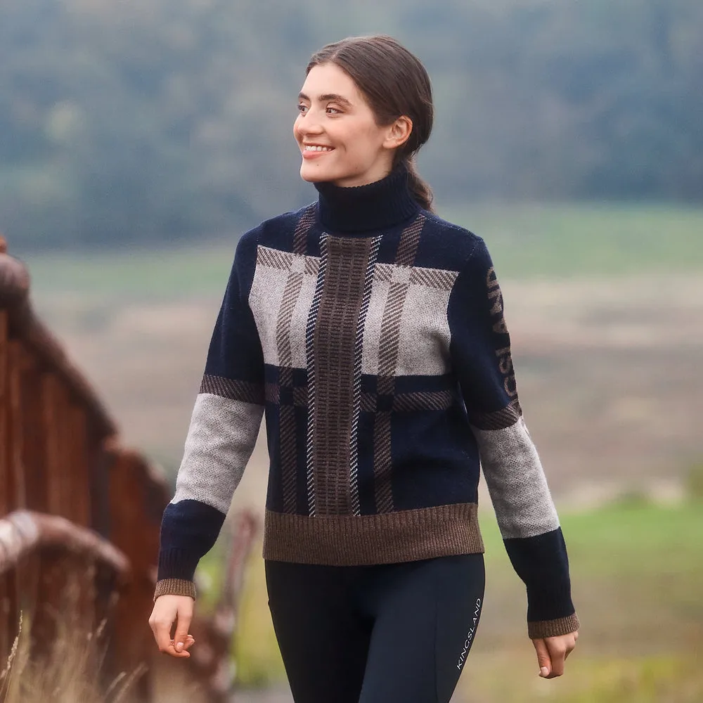 Kingsland KLArin rullekrave pullover navy uld