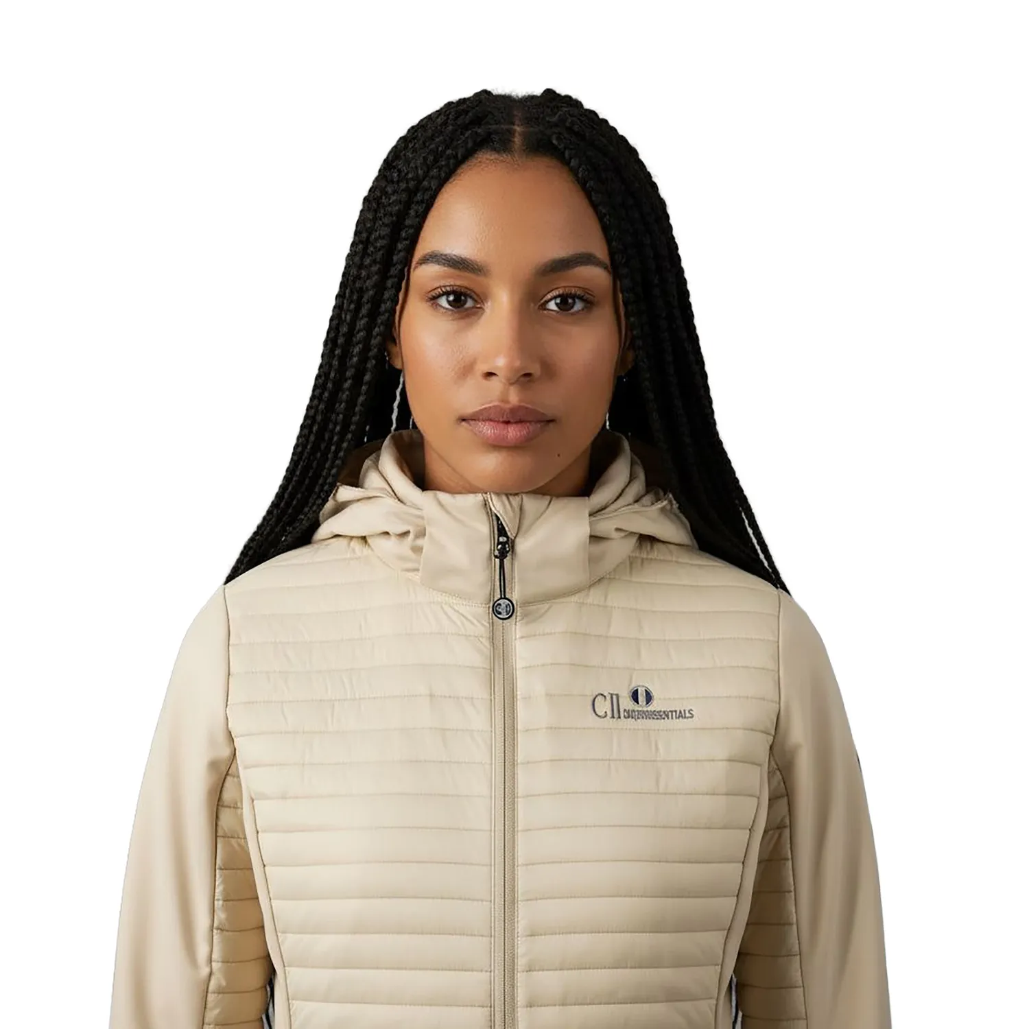 C2E San Jose ridejakke beige quiltet 5K