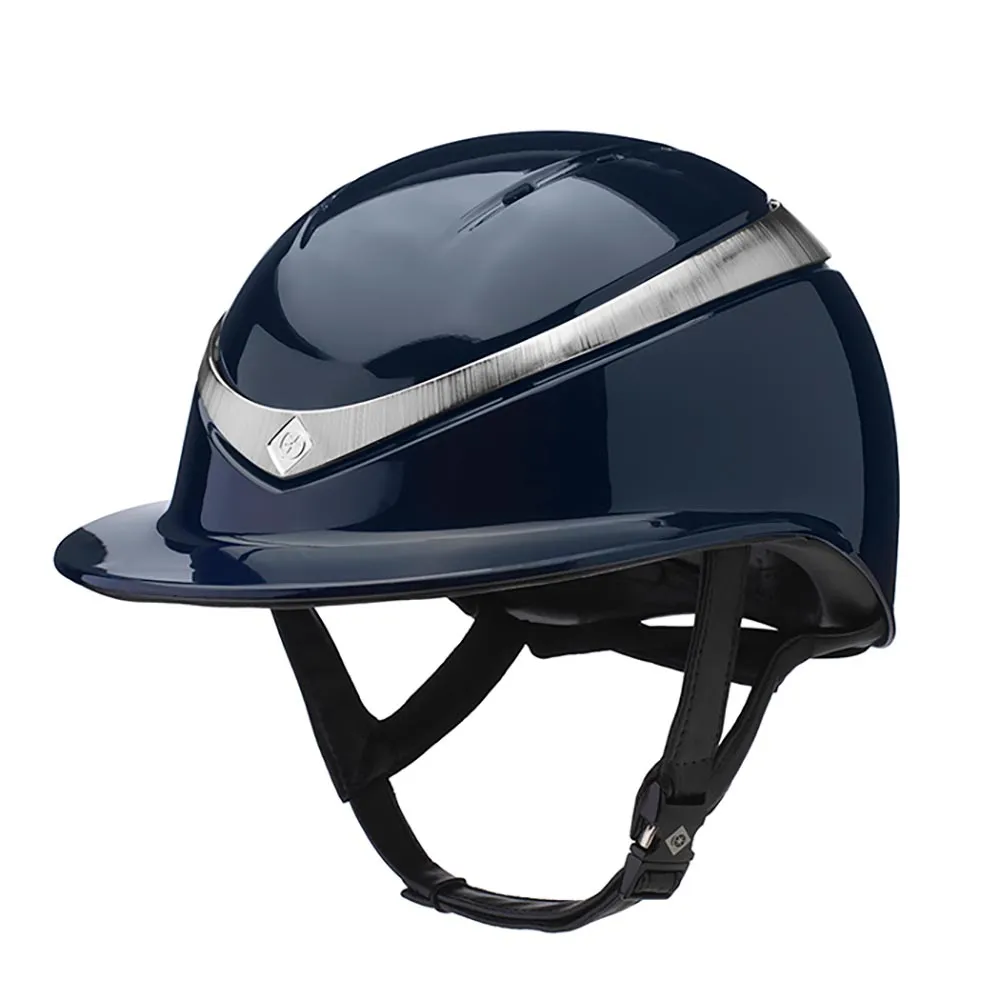 Charles Owen Halo Gloss Luxe ridehjelm sort medium ventileret