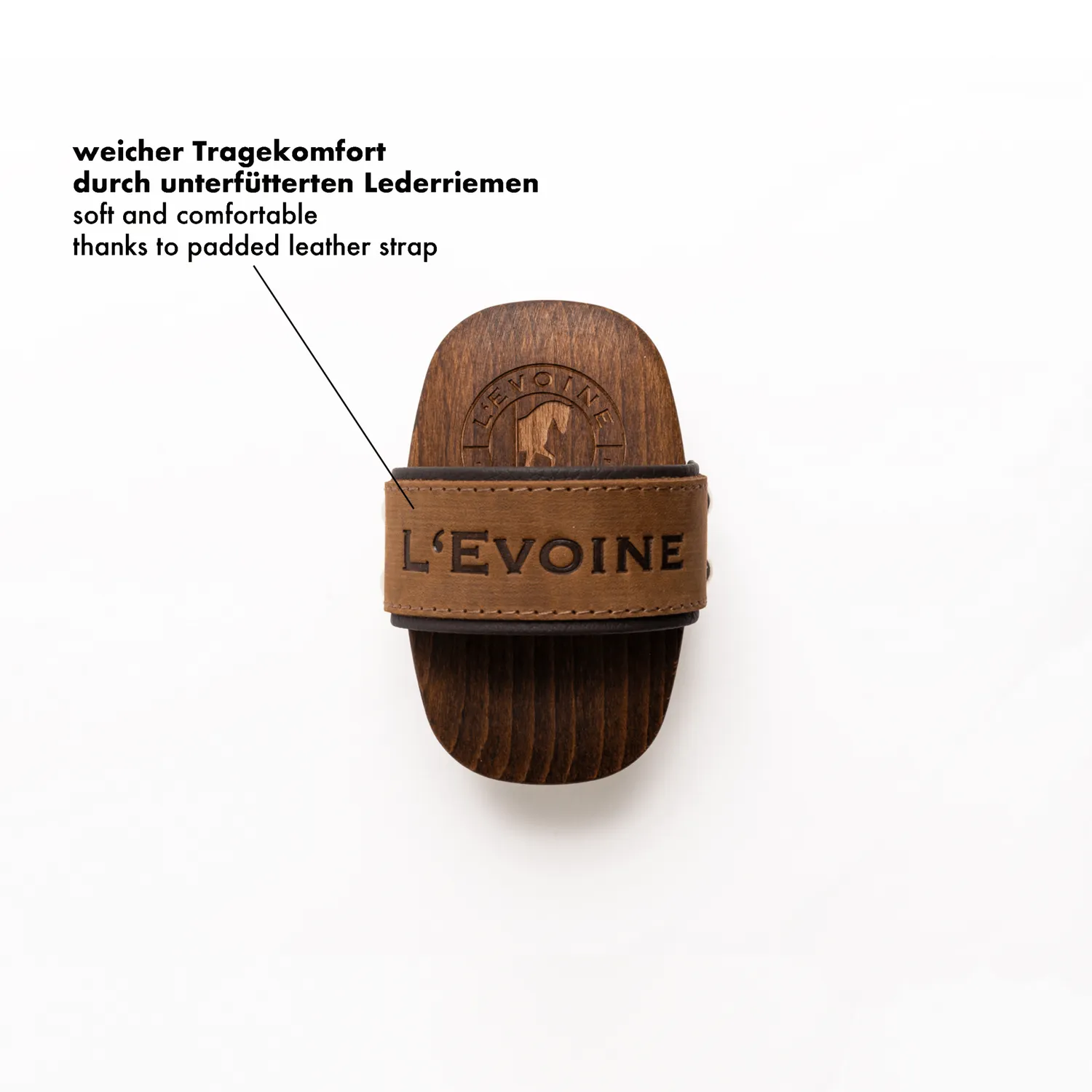L'Evoine Igel Mähnenbürste manebørste charcoal træstifter