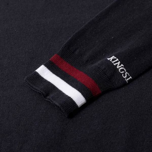 Kingsland Classic V-hals striktrøje dame navy bomuld