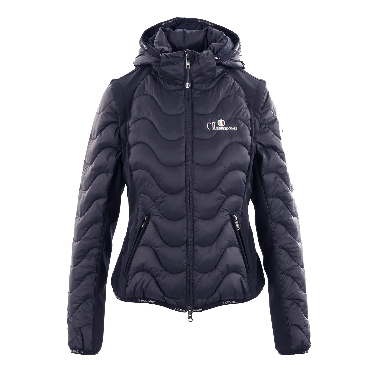 C2E Carpinteria 2in1 jakke navy aftagelige ærmer