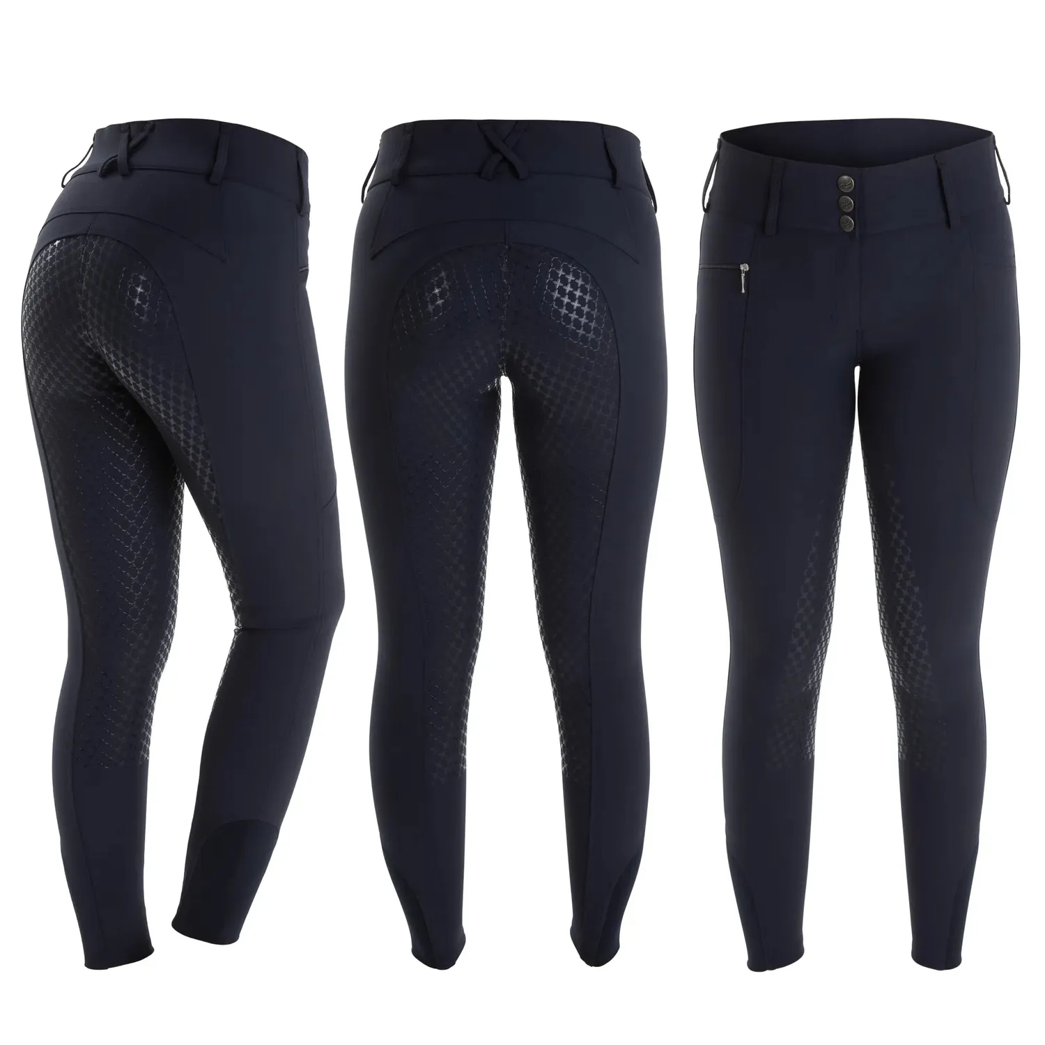 Källquist Candy Mira ridebukser Dame 38 full grip grå