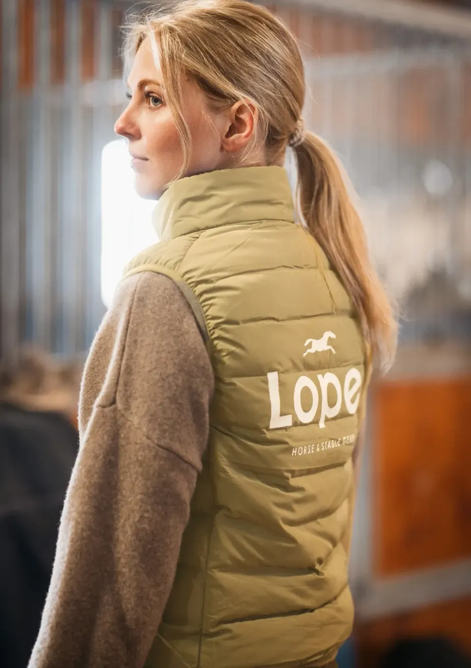 LOPE Team Vest dunvest gul vandafvisende