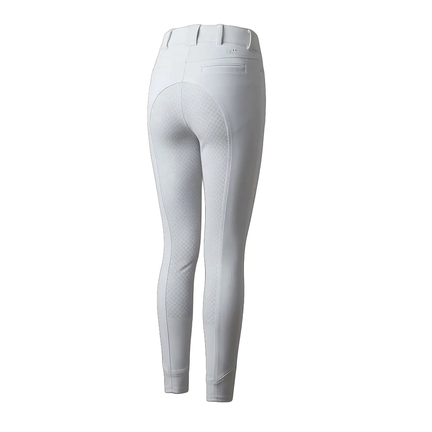 C2E Fresno White ridebukser optisk hvid fullgrip