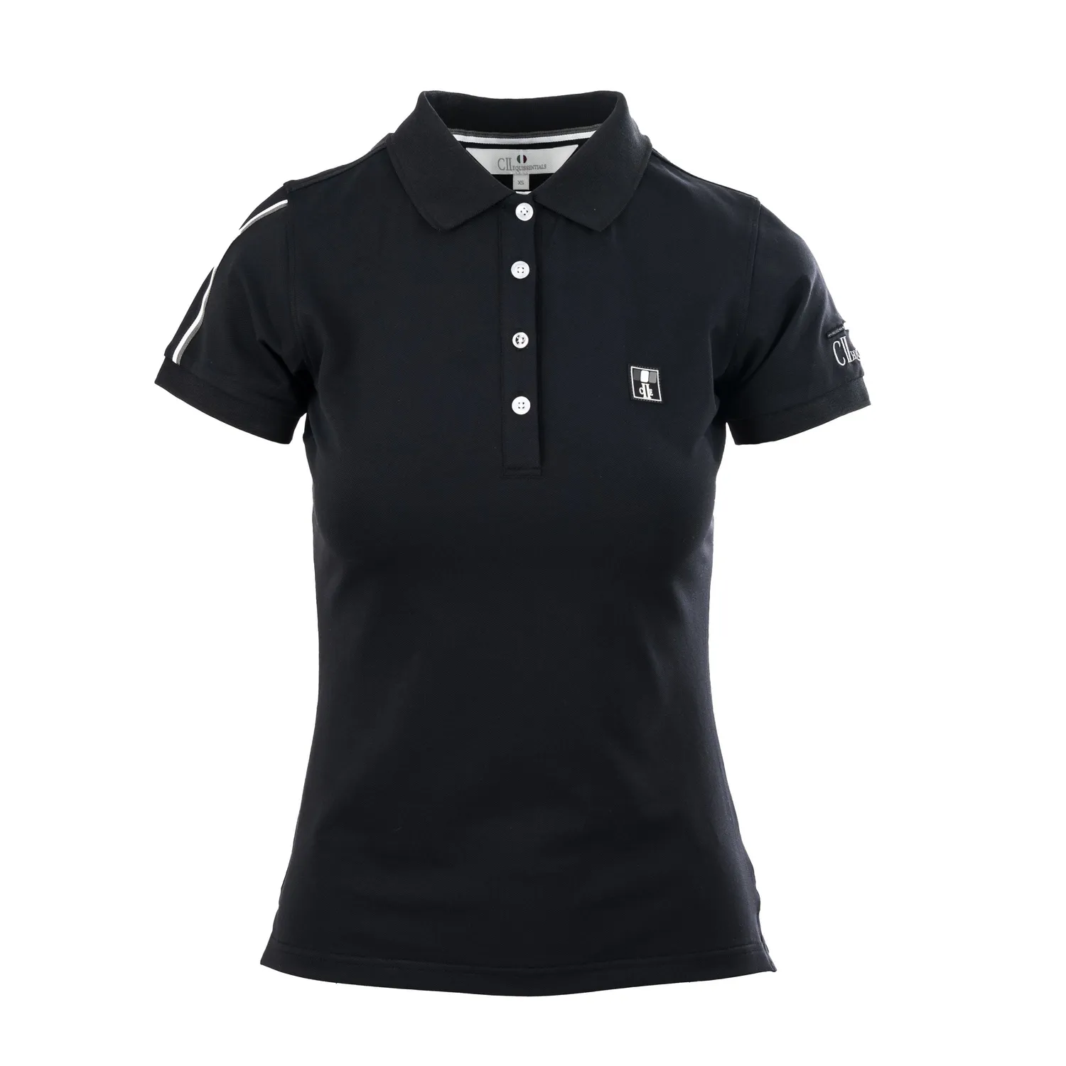 C2E Merced Polo Pique T-shirt sort XXS-XXL