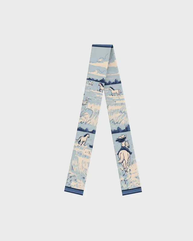L'Evoine Full Speed Ahead maxi twilly silke