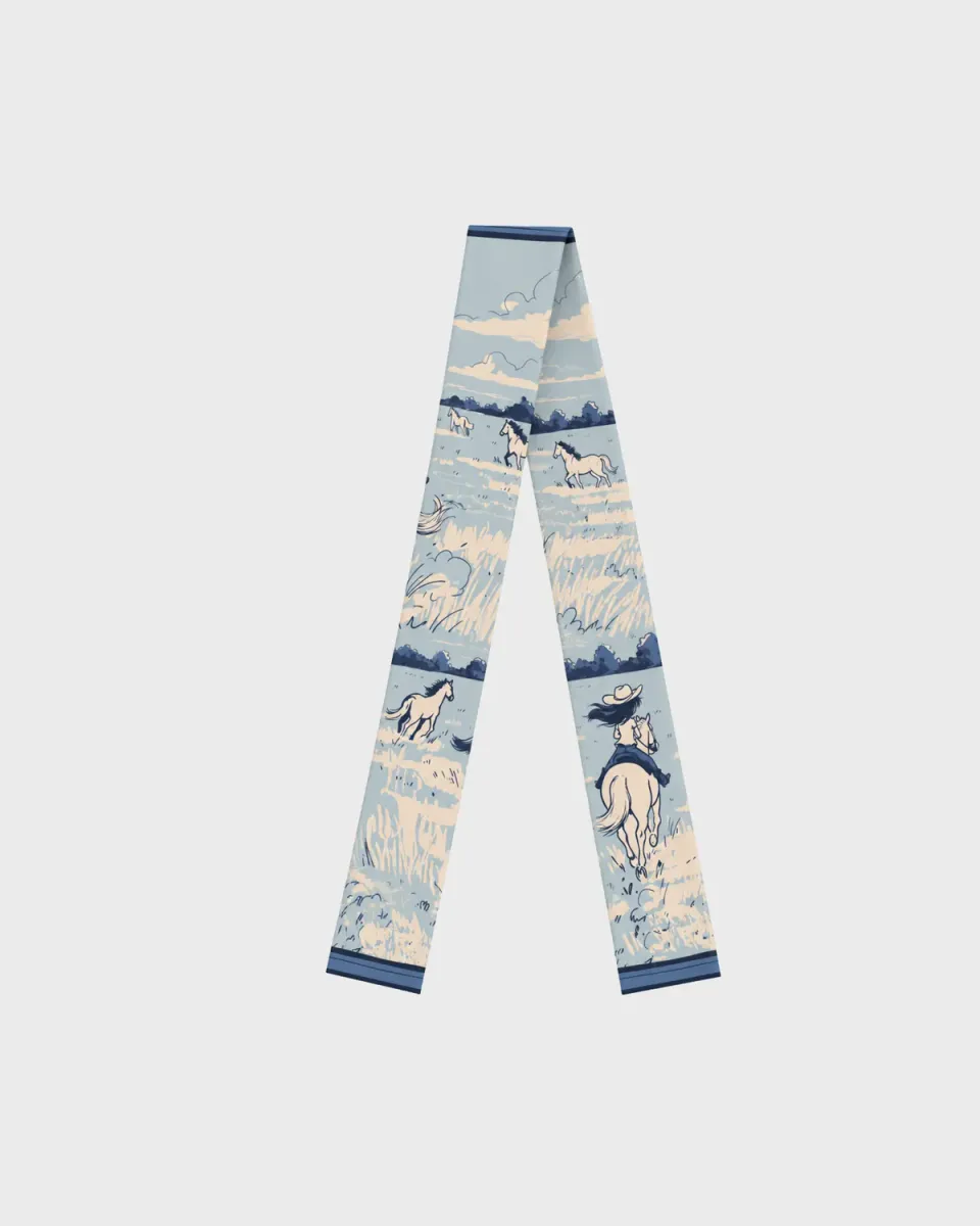 L'Evoine Full Speed Ahead maxi twilly silke