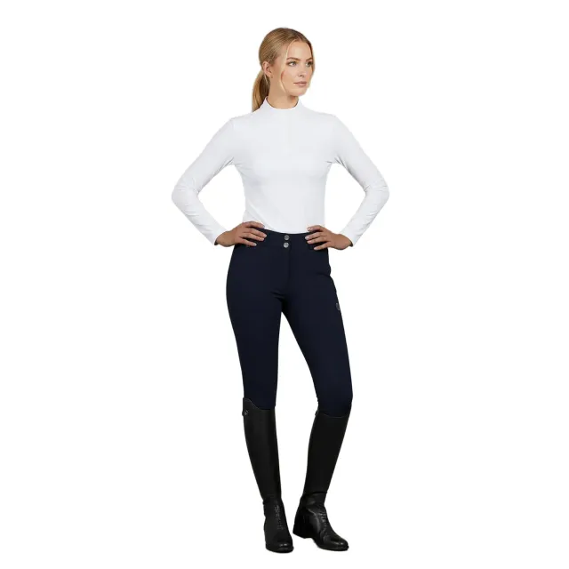 C2E Equestrain Fresno ridebukser navy fullgrip