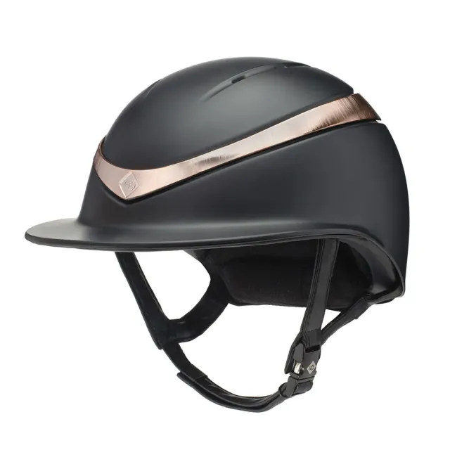 Charles Owen Halo Luxe stævnehjelm sort medium