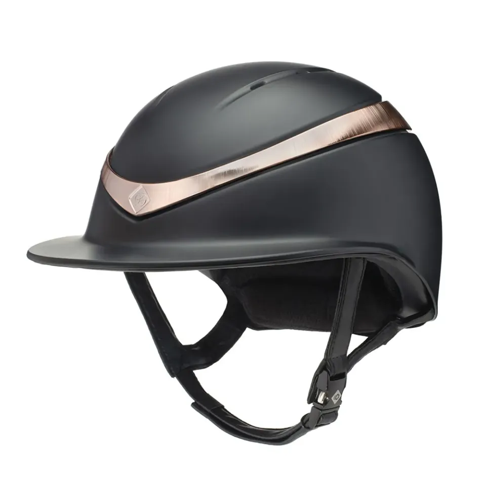 Charles Owen Halo Luxe stævnehjelm sort medium