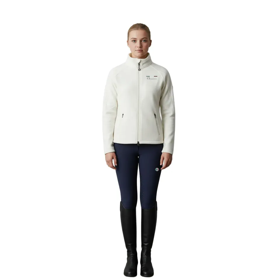 C2E Santa Clara fleecejakke offwhite genbrugspolyester