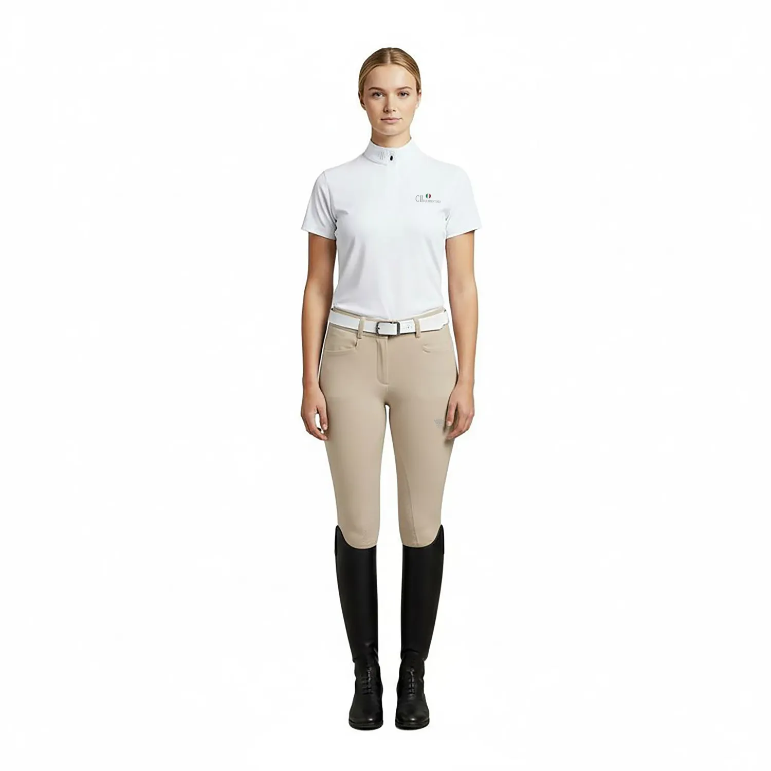 C2E Paddington KG ridebukser beige knægrip sandshell