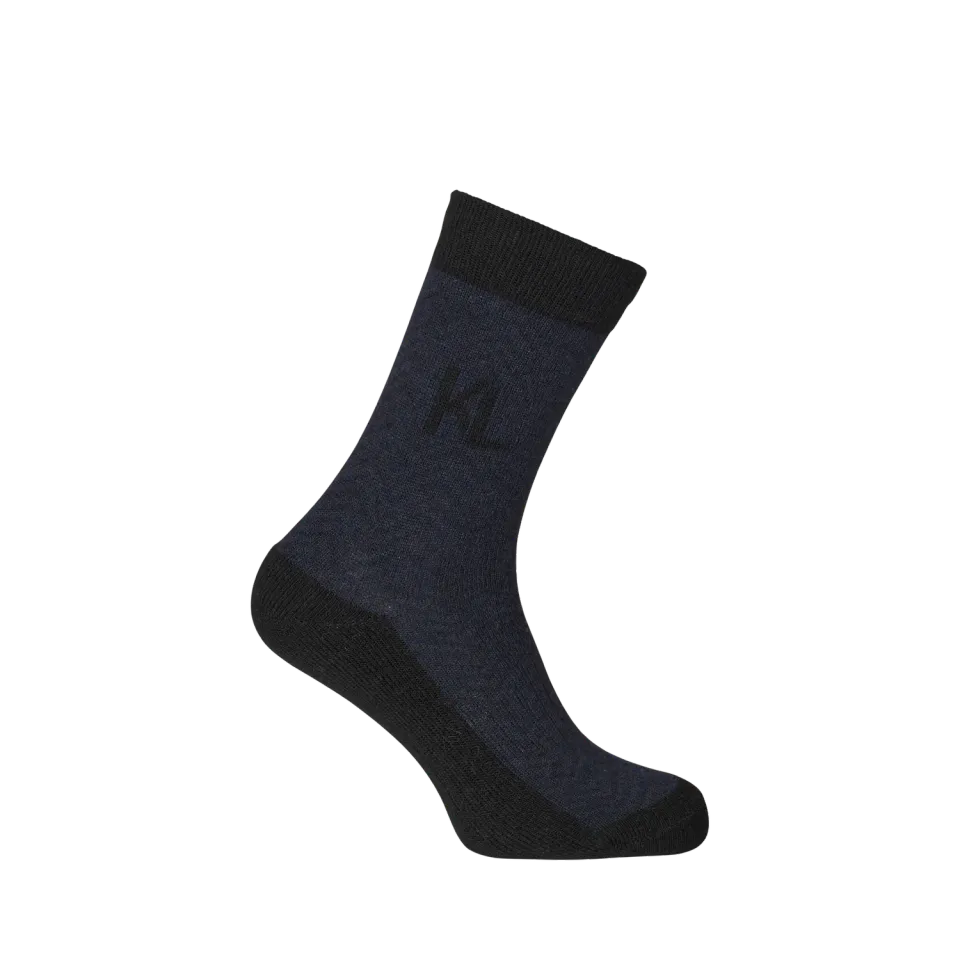 Kingsland KLAudrey ridestrømper navy uldmix mellem