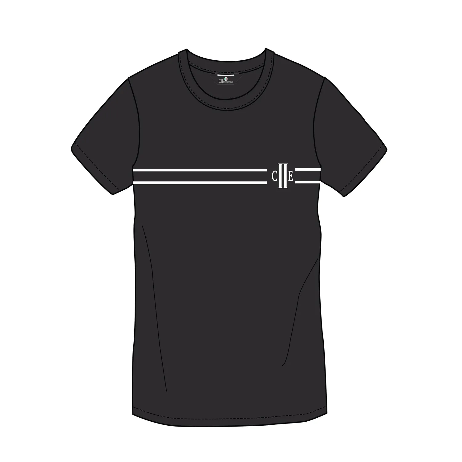 C2E Calenzano T-shirt herre sort bomuld