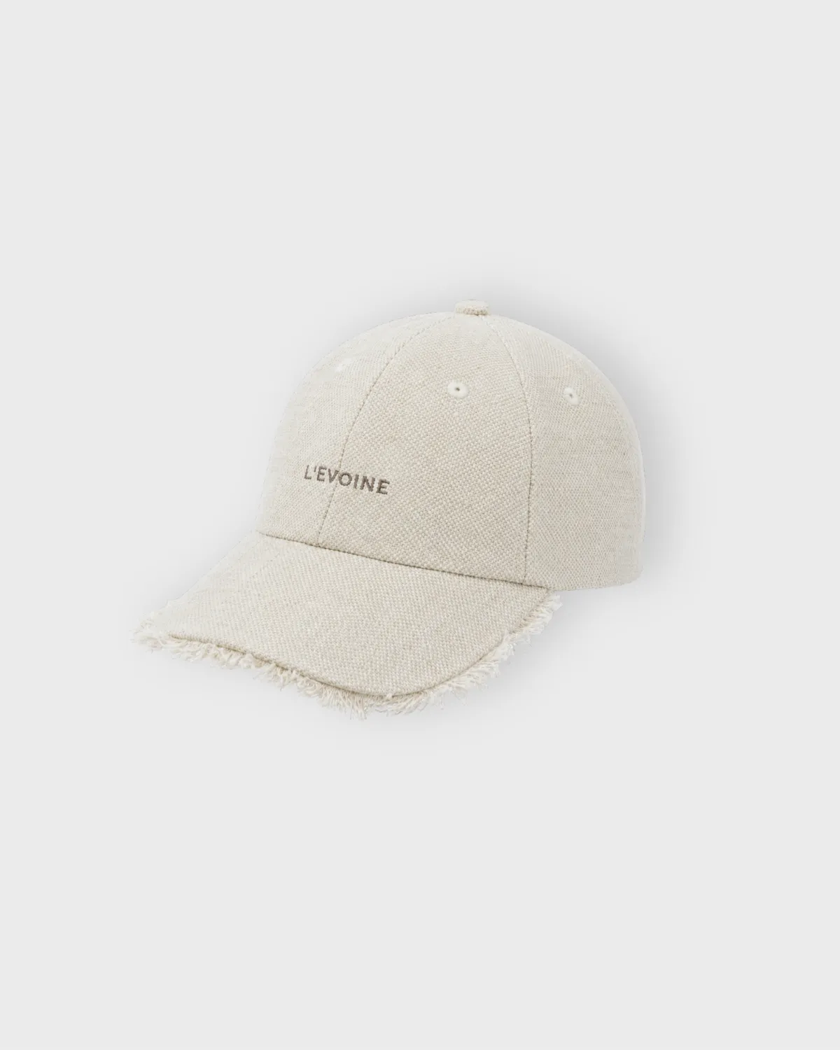 L'Evoine Linen Cap kasket hør-bomuld natur