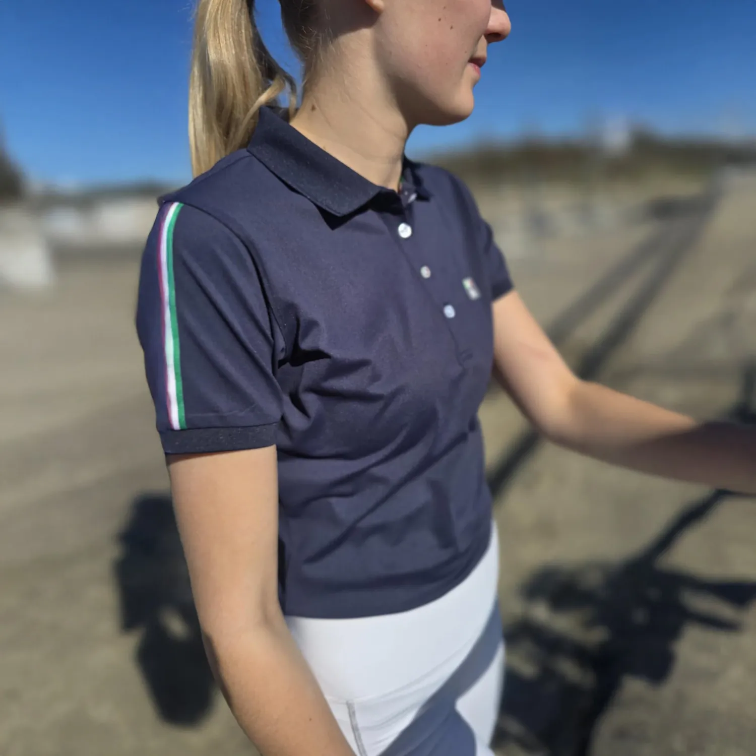 C2E Merced pique poloshirt navy quickdry