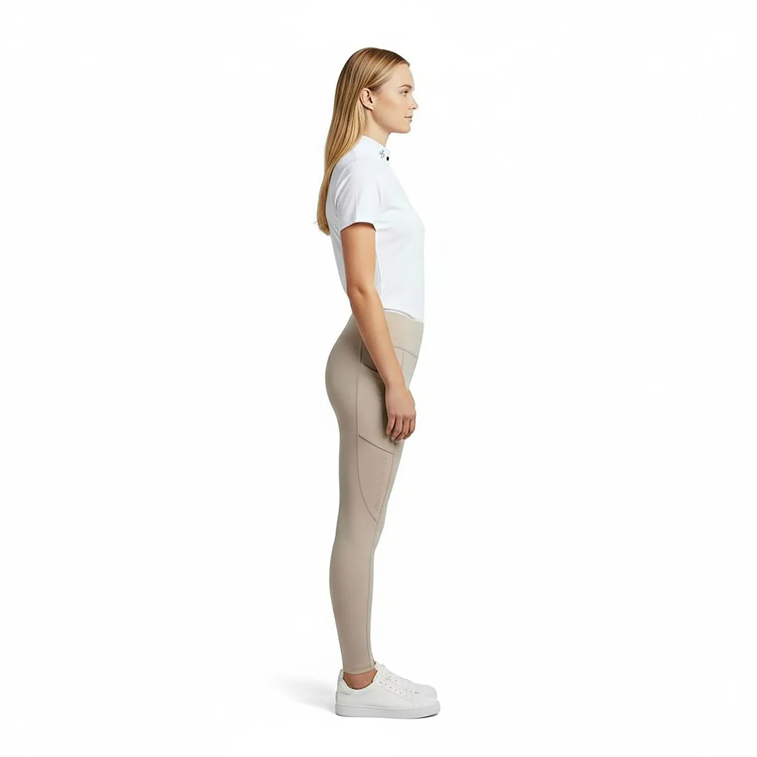 C2E Waterloo ridetights dame beige fullgrip