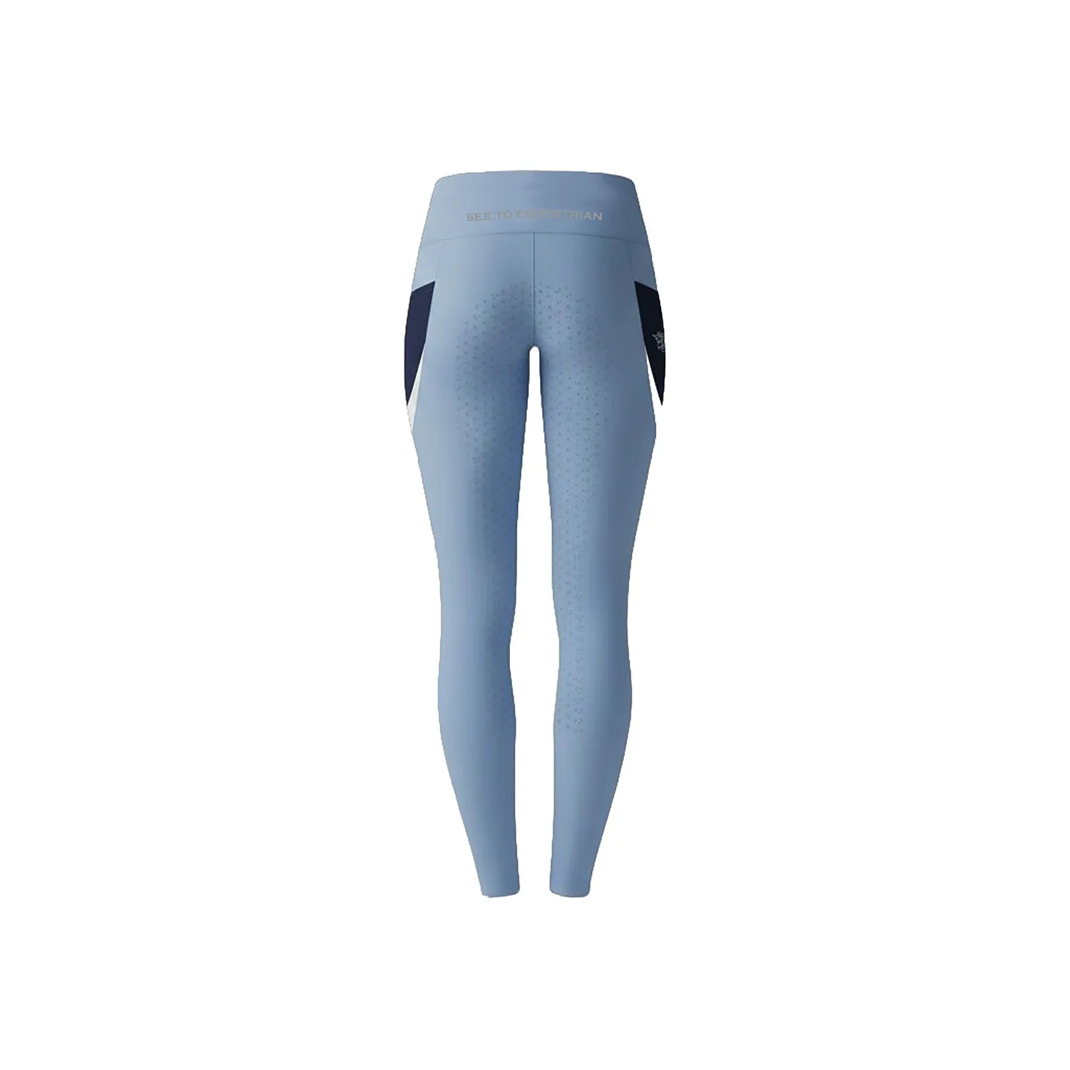 C2E Bridge ridetights placid blue color-block kompression