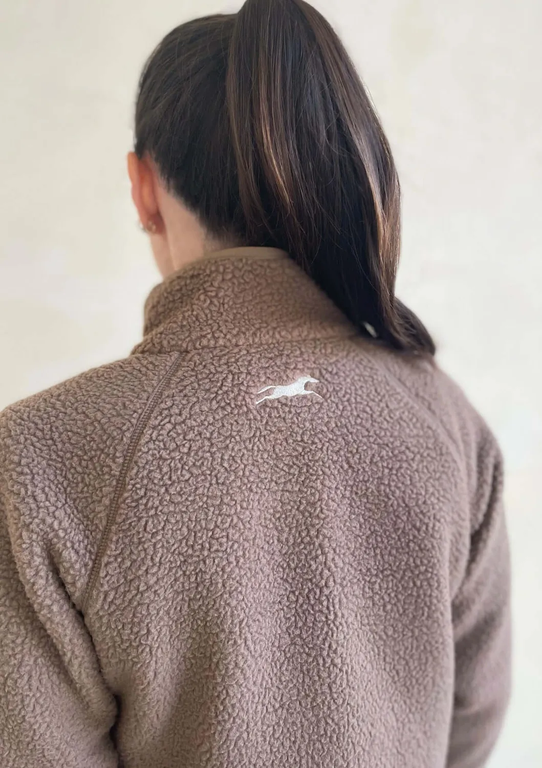 Lope Stable Fleece fleecetrøje khaki gold vind