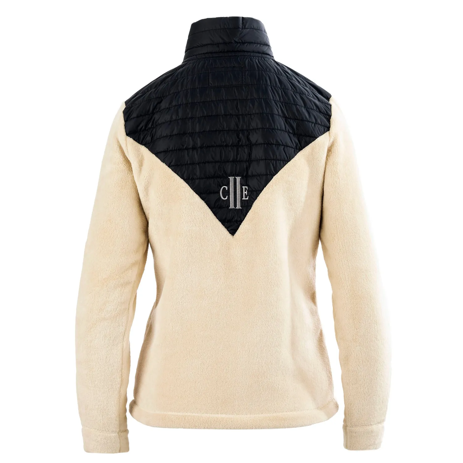 C2E Victoria coral fleecejakke beige - quiltet