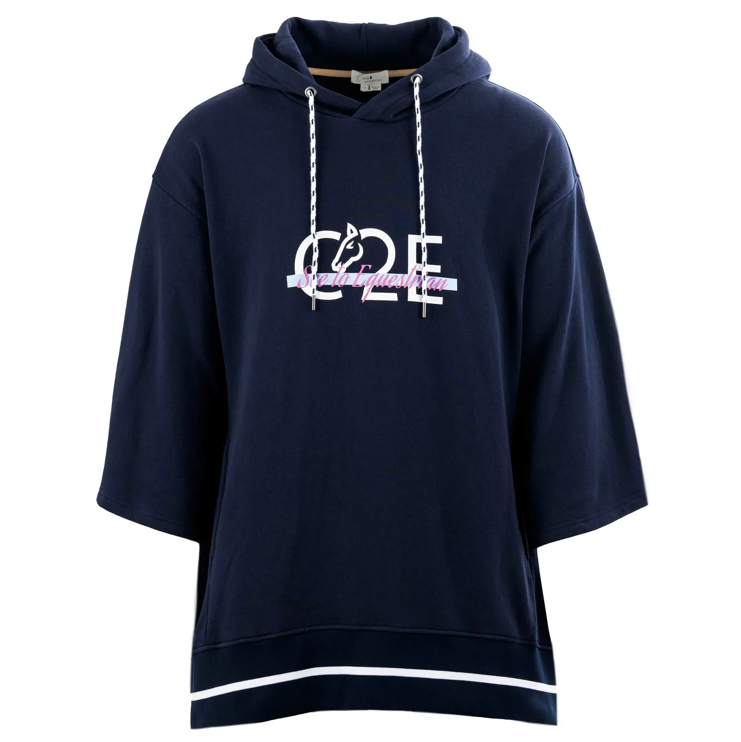 C2E Equestrain Barbican oversized sweat navy blå
