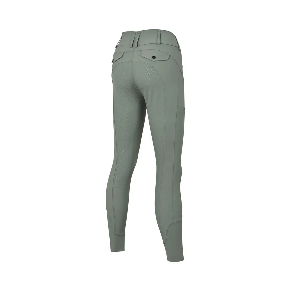 Kingsland KLKimi A-Shape Mid Waist F-Grip ridebukser Blue Sargasso Sea