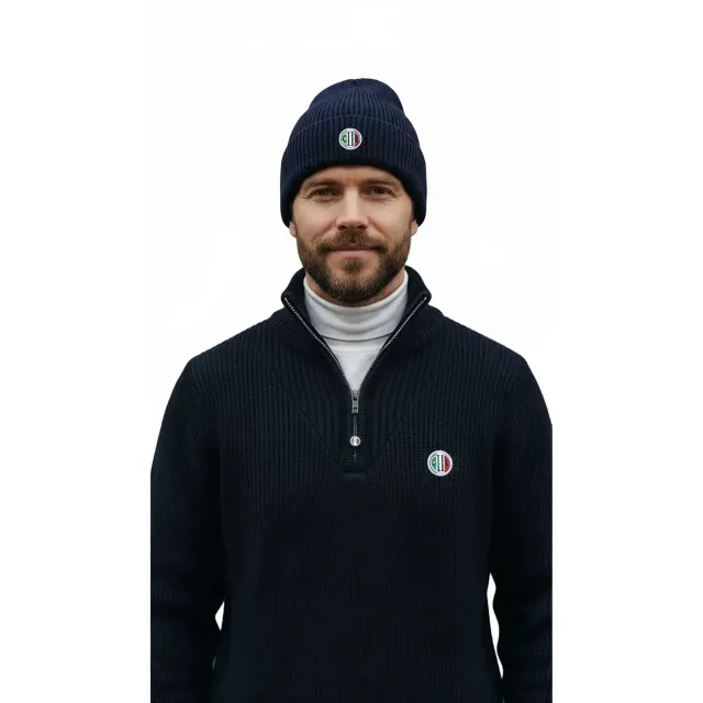 C2E Equestrain AltaVista hue navy Black Iris merino