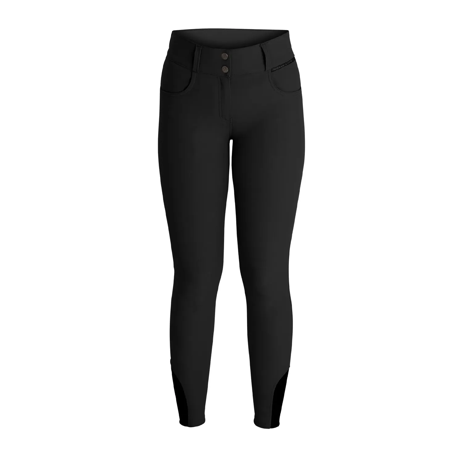 Källquist Samira Soft Tex ridebukser sort dam 38 medium-grip