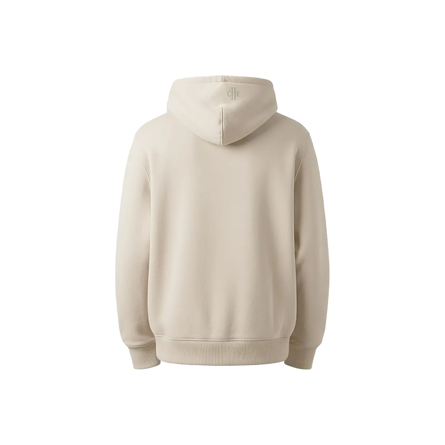 C2E Leicester sweatjakke sandshell beige hætte