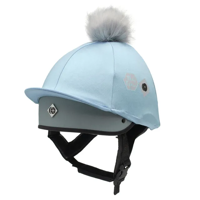Charles Owen This Esme hjelmovertræk baby blue stræk