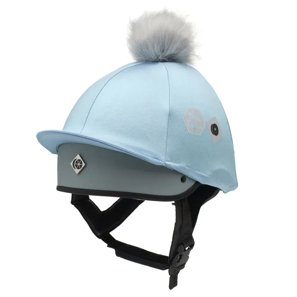 Charles Owen This Esme hjelmovertræk baby blue stræk