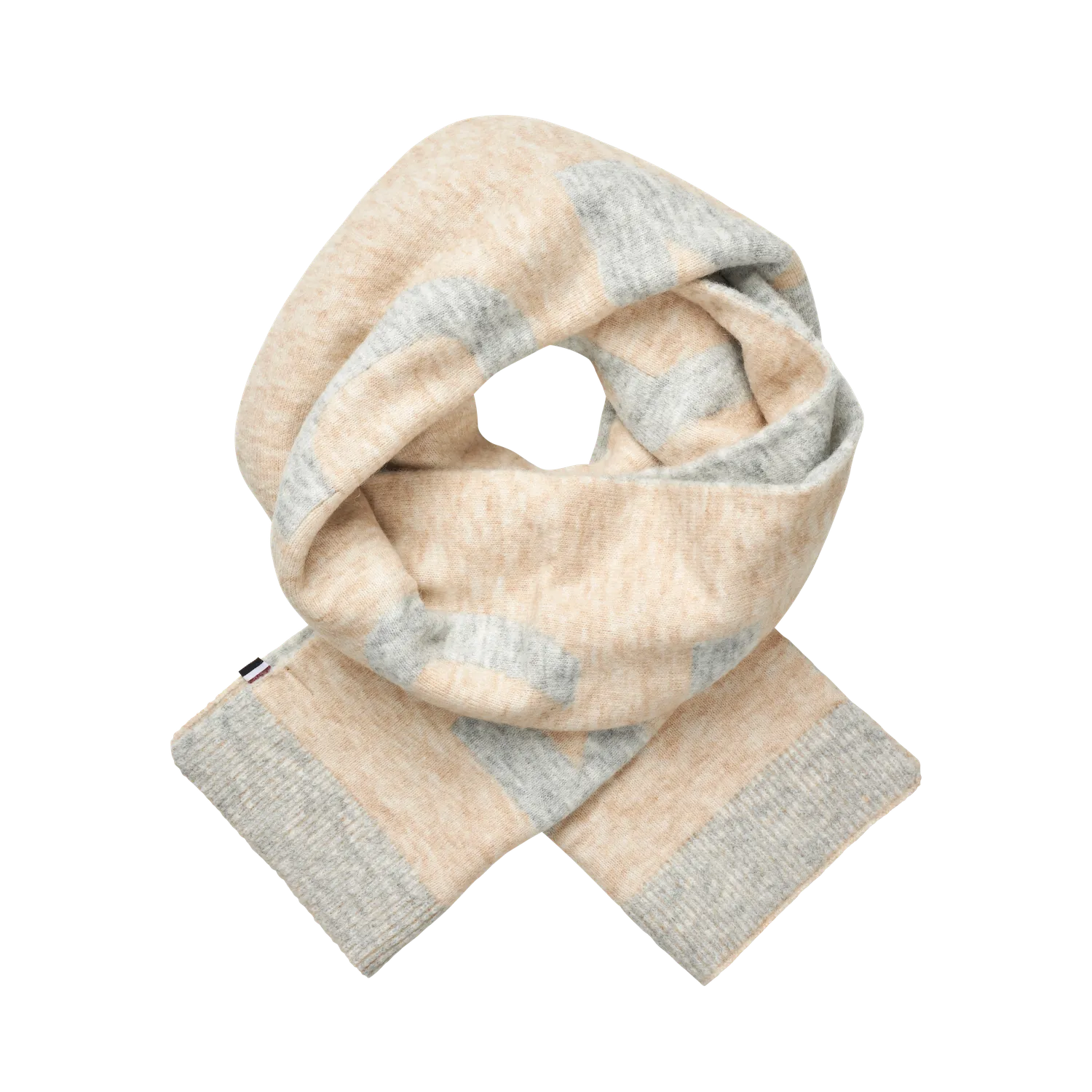 Kingsland KLAllison Knitted Scarf halstørklæde Evening Blue uldmix