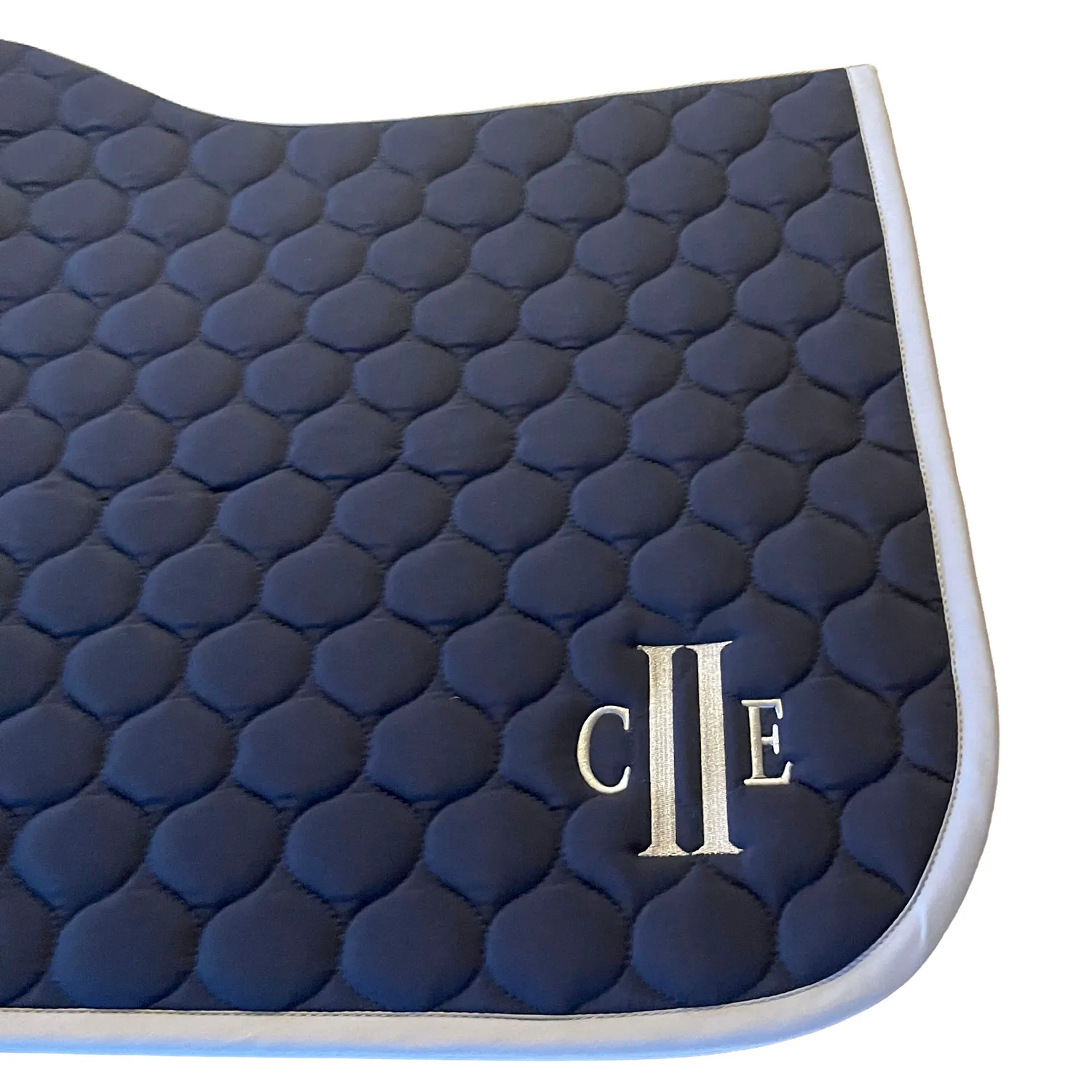 C2E Truckee sadelunderlag spring navy quiltet