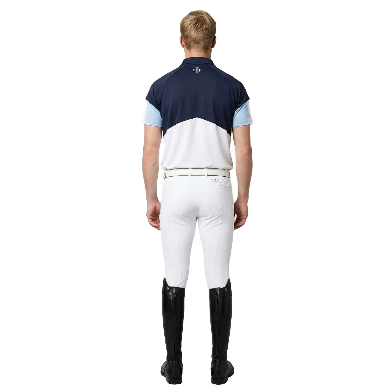 C2E Baker Teknisk Polo Navy - Herre Ridepolo