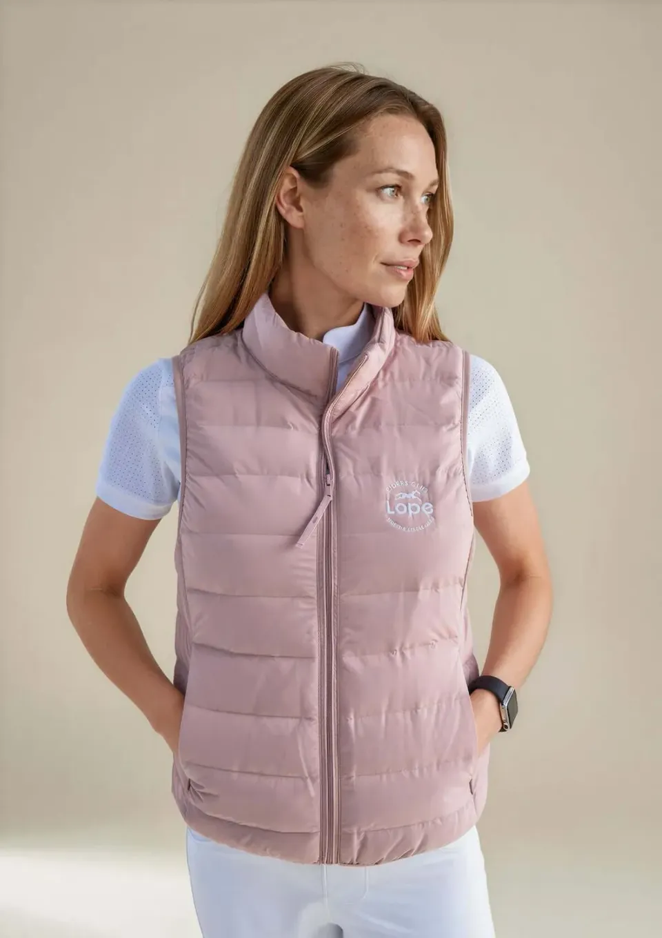 LOPE Team Vest ridevest pink dun S