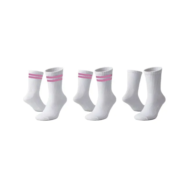 C2E St James tennissokker 3-pak pink bomuld