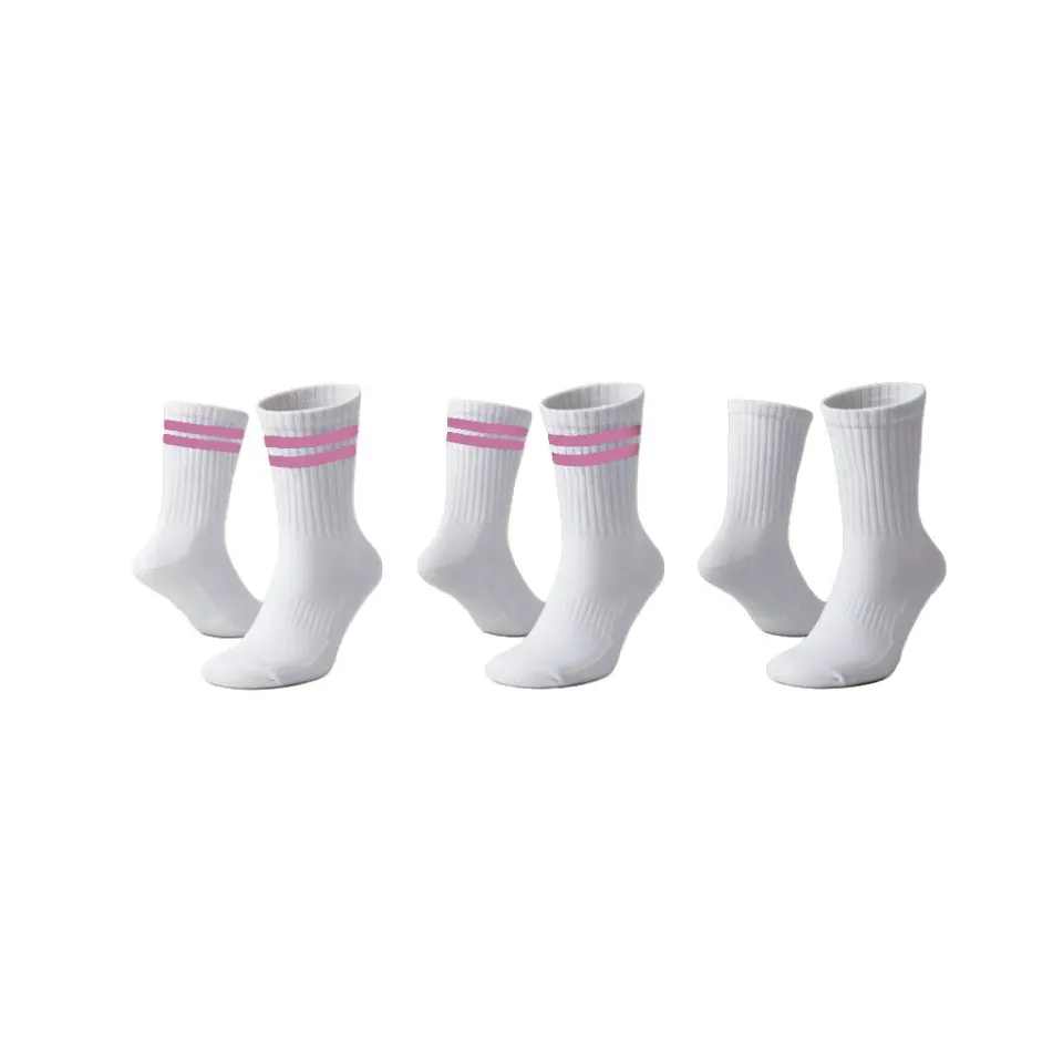 C2E St James tennissokker 3-pak pink bomuld