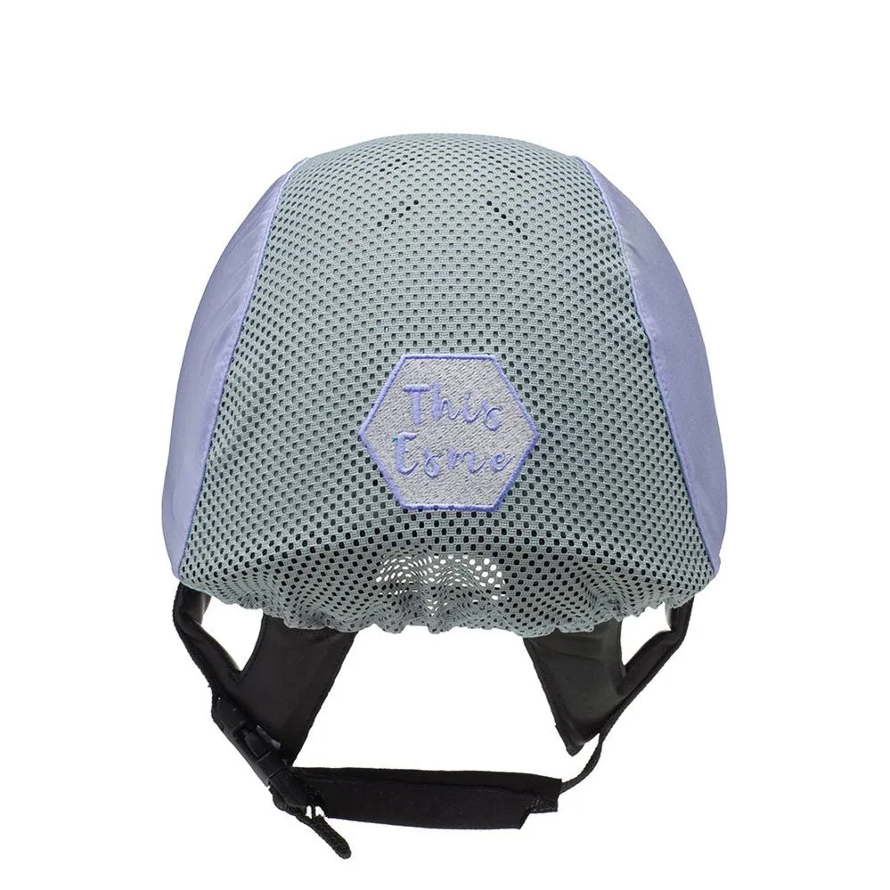 This Esme Ventilated hjelmovertræk baby blue mesh