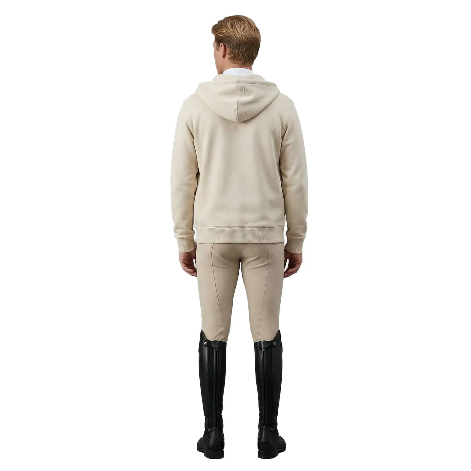 C2E Leicester sweatjakke sandshell beige hætte