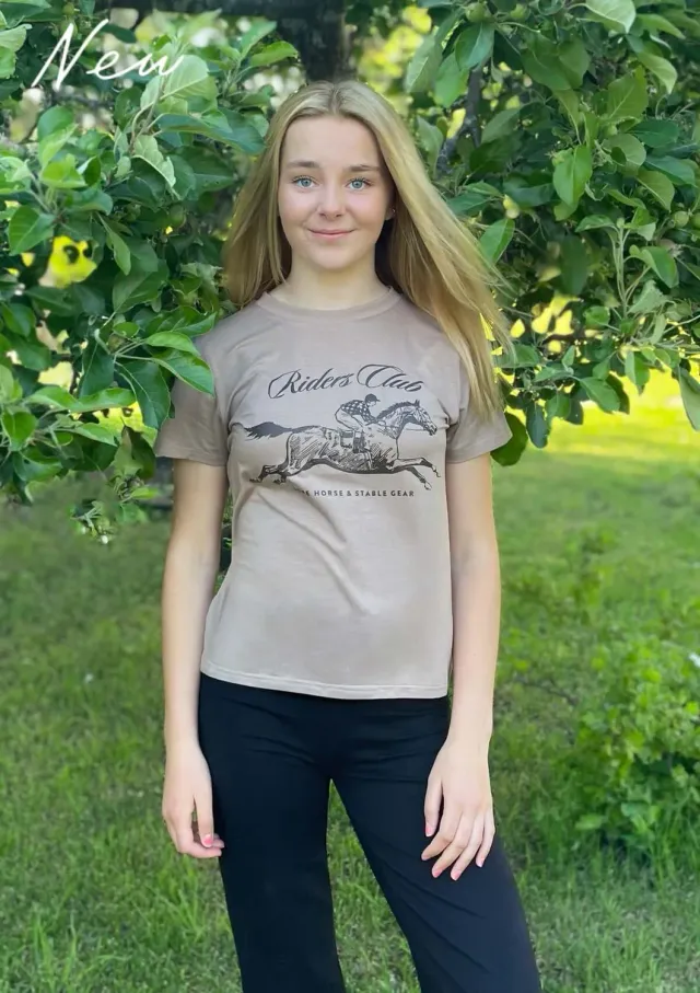 Lope Riders Club Derby T-shirt griege junior modal