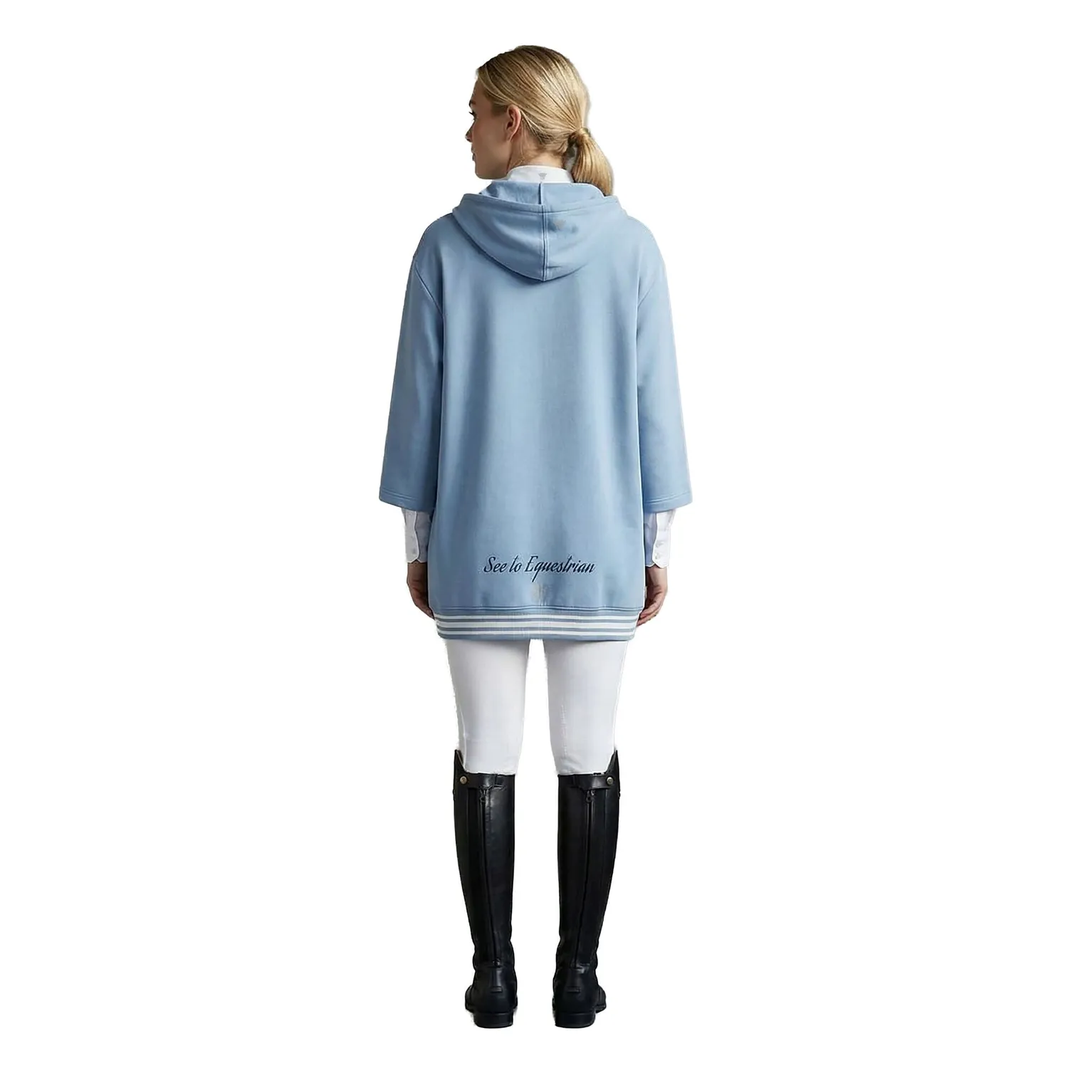 C2E BARBICAN sweatshirt lyseblå dame oversize