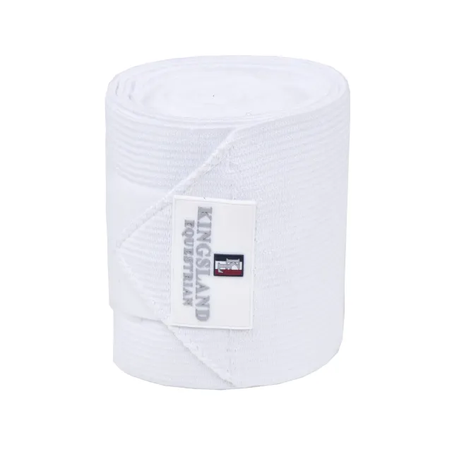 Kingsland Classic bandager 2-pak hvid elastik