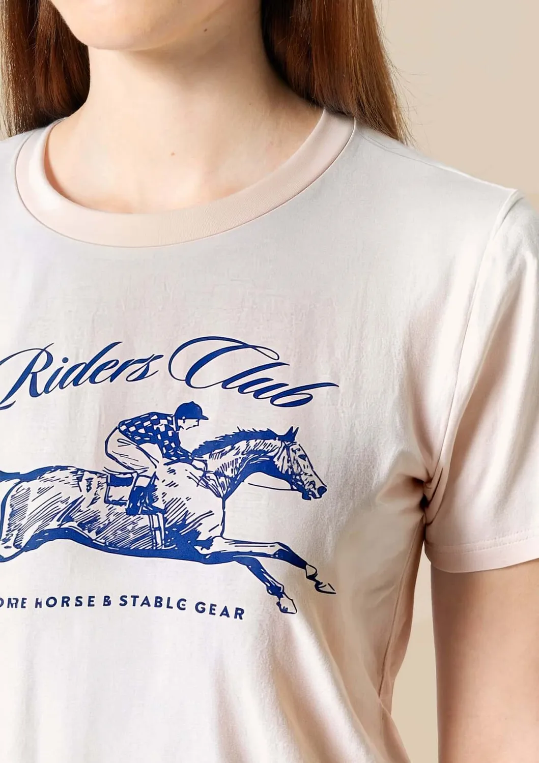 LOPE Riders Club Derby t-shirt lyserød M blød